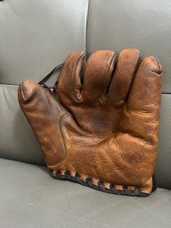 1930'S-40'S PINKY HIGGINS SPALDING BASEBALL GLOVES AND BALL SET