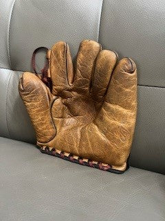 1930'S-40'S PINKY HIGGINS SPALDING BASEBALL GLOVES AND BALL SET